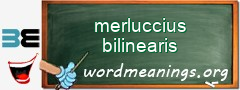 WordMeaning blackboard for merluccius bilinearis